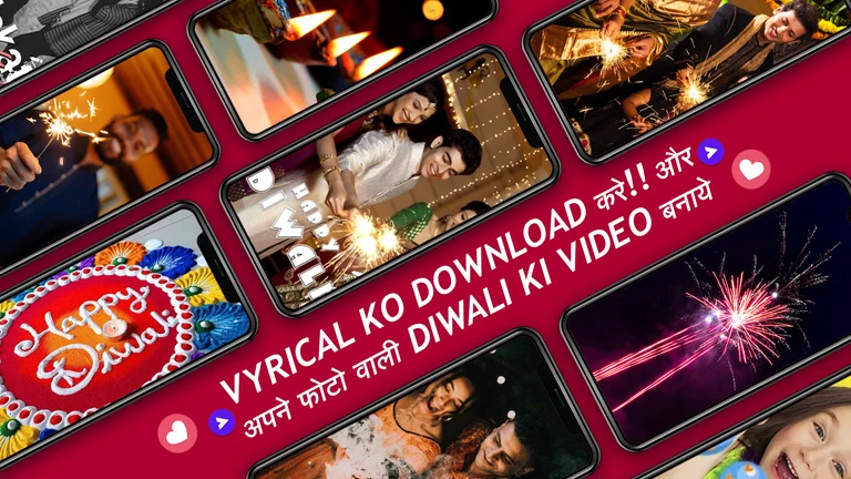 Vyrical App Diwali campaign banner designed by MediaOfficers