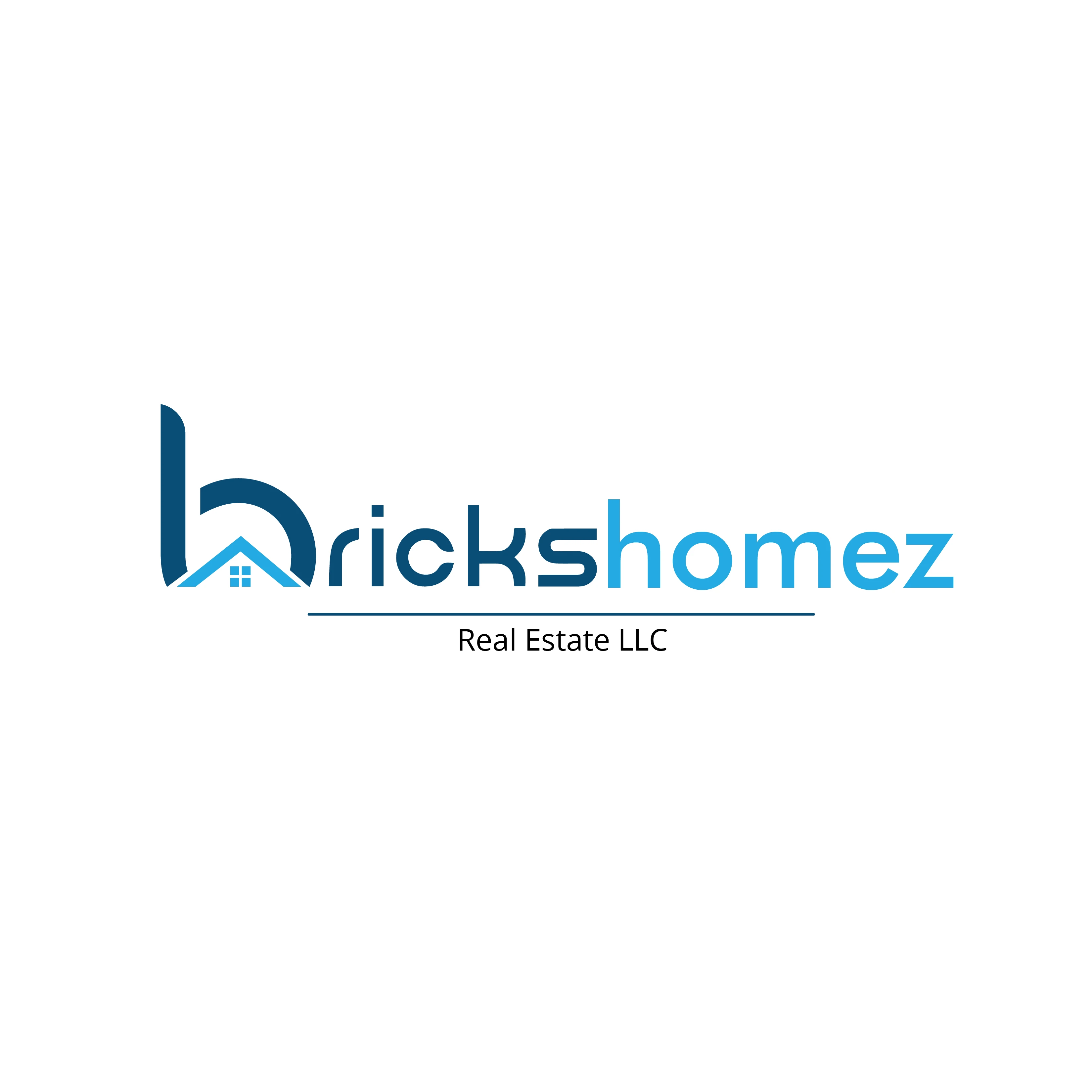Bricks Homes architectural brand mark designed by MediaOfficers