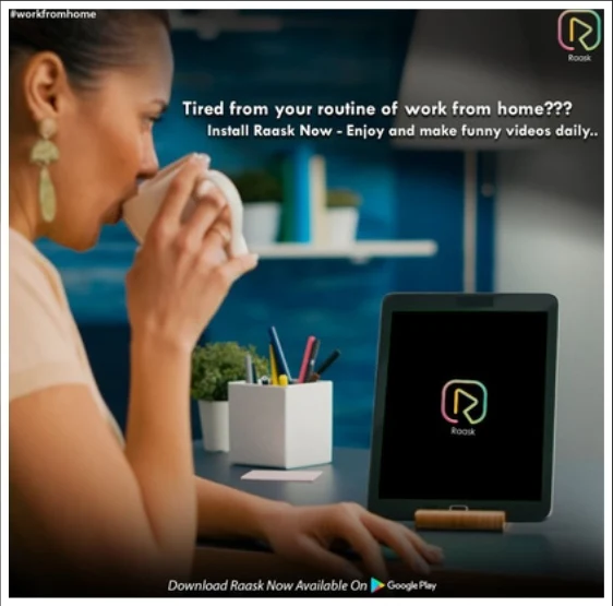 Raask lifestyle community post designed by MediaOfficers