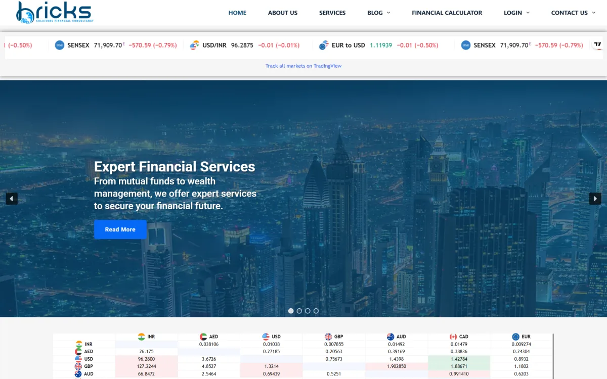 Bricks Solutions Corporate Financial Consultancy and Wealth Management Portal