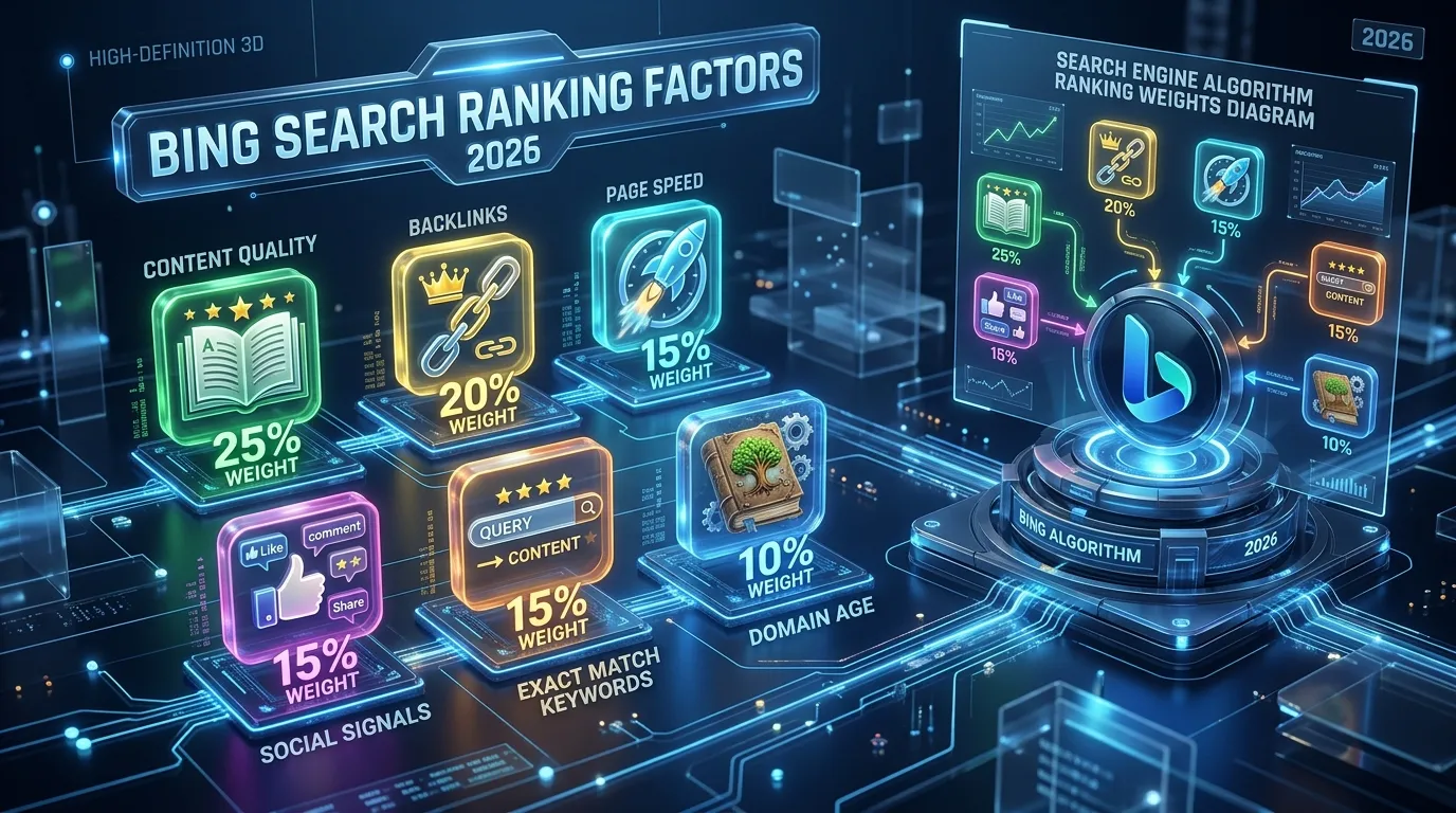 Bing Ranking Factors 2026: Backlinks, Social Signals & Domain Age