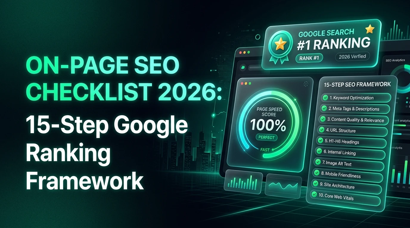 Complete On - Page SEO Checklist for Higher Google Ranks (2026)