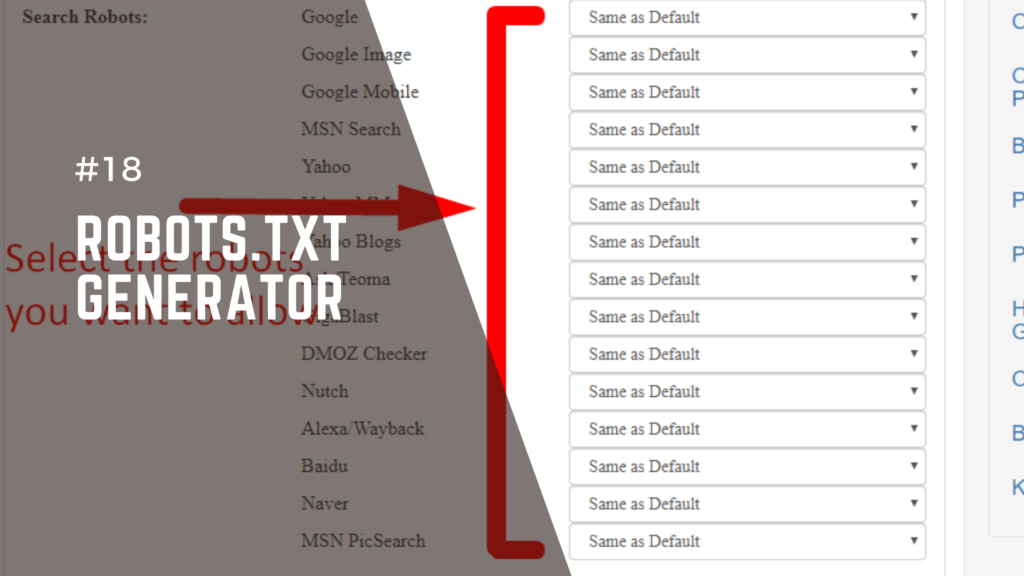 Robots.txt Generator