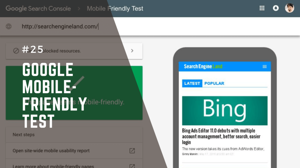 Google Mobile-Friendly Test
