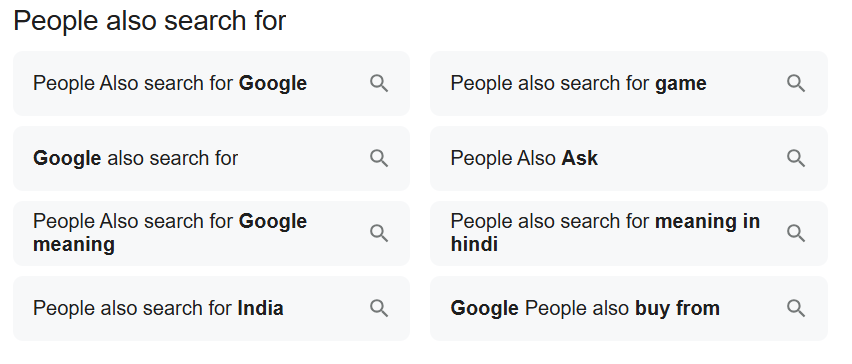 “People Also Search For” SEO Strategy: Win in Google’s AI Mode Era 1 People Also Search For (Pasf) Example 1