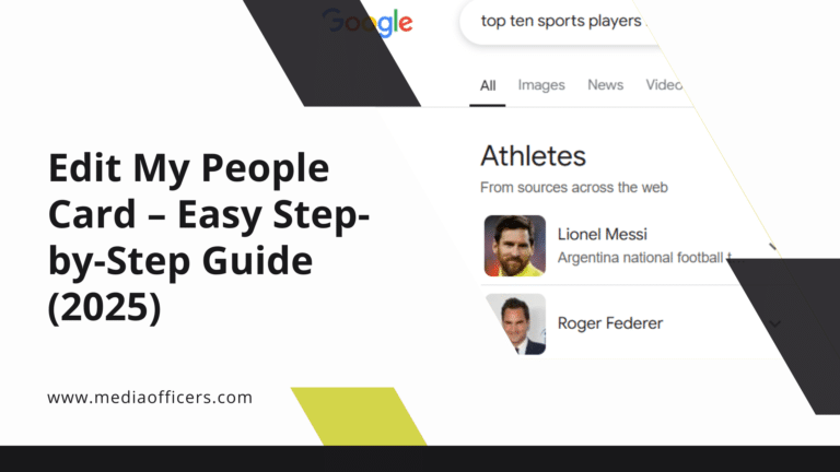 Edit My People Card – Easy Step-By-Step Guide (2025)