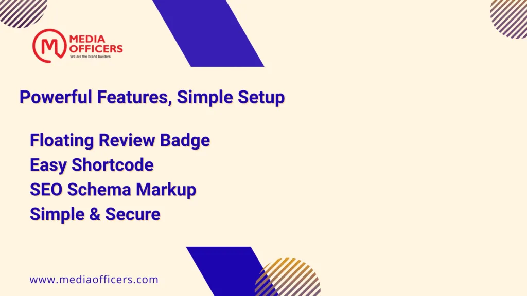 Reviews Showcase for Google - The Easiest Way to Display Google Reviews on WordPress 1 Reviews Showcase For Google Features