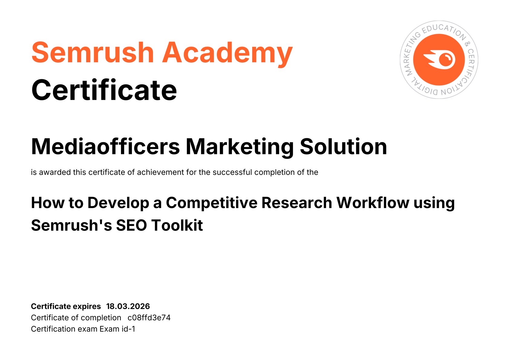 How To Develop A Competitive Research Workflow Using Semrush'S Seo Toolkit