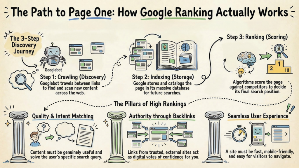 How Google Really Ranks Websites (Simple Explanation) 1 How Google Ranking Works