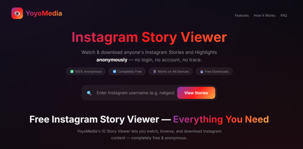 Anonymous Instagram Story Viewer