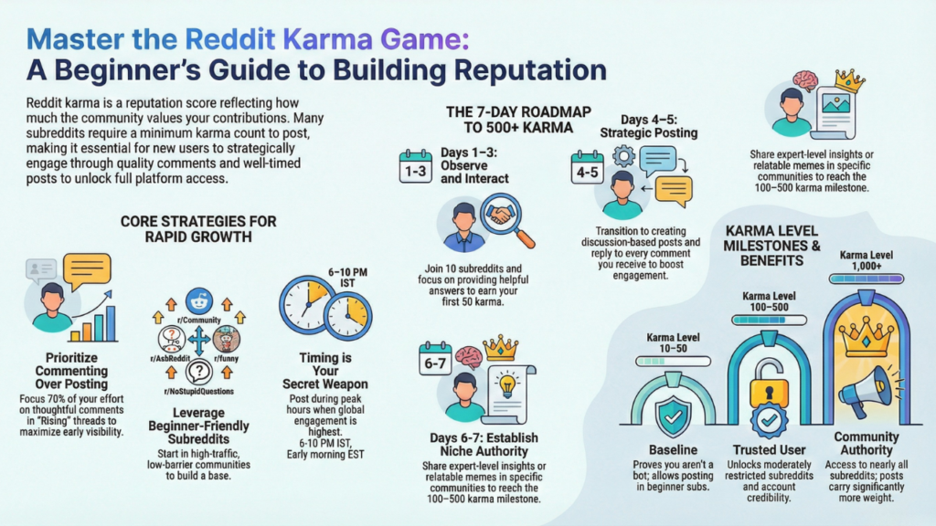 How to Get Karma on Reddit: 15 Proven Strategies That Work 3 Reddit Reputation Growth Guide